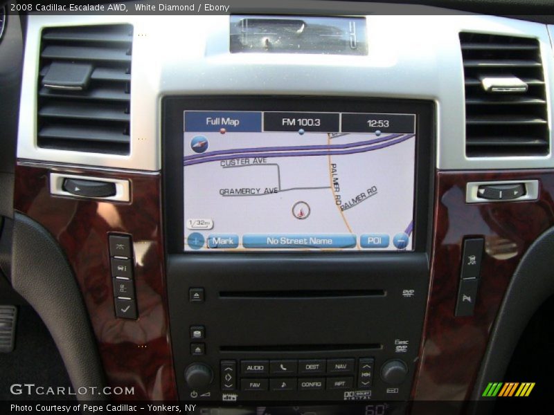 White Diamond / Ebony 2008 Cadillac Escalade AWD