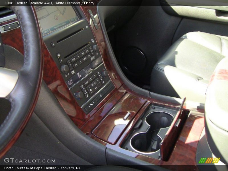 White Diamond / Ebony 2008 Cadillac Escalade AWD