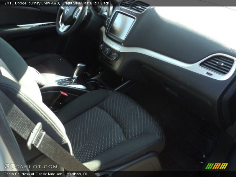 Bright Silver Metallic / Black 2011 Dodge Journey Crew AWD