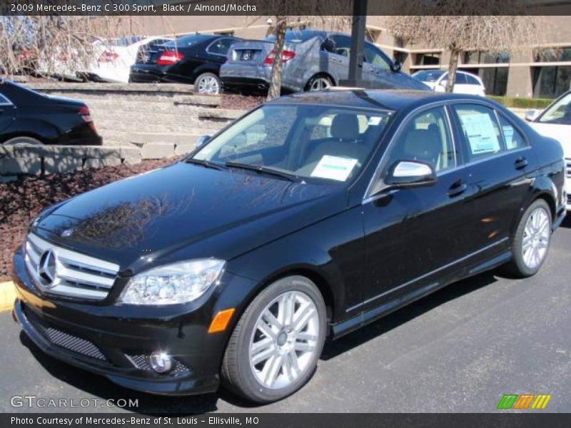 Black / Almond/Mocha 2009 Mercedes-Benz C 300 Sport