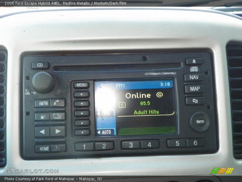 Audio System of 2006 Escape Hybrid 4WD