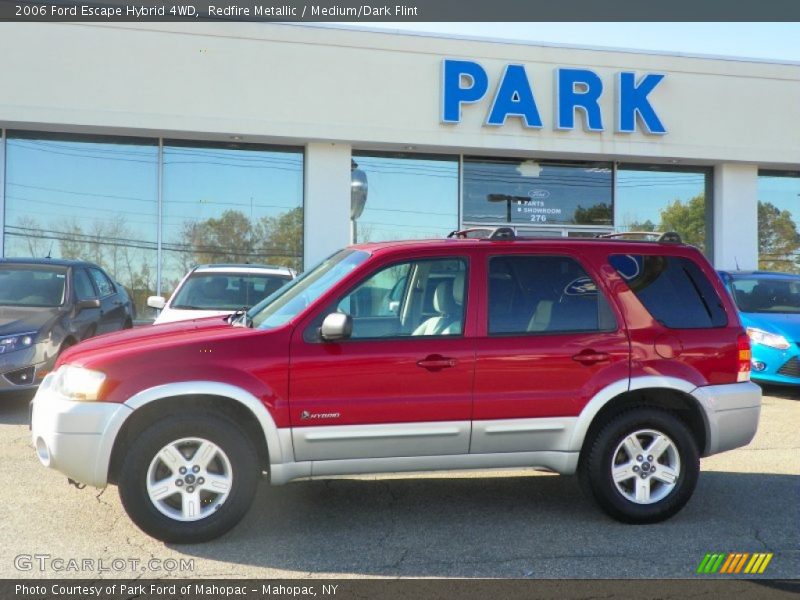Redfire Metallic / Medium/Dark Flint 2006 Ford Escape Hybrid 4WD