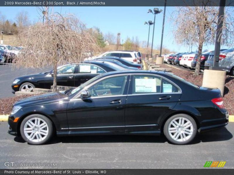 Black / Almond/Mocha 2009 Mercedes-Benz C 300 Sport
