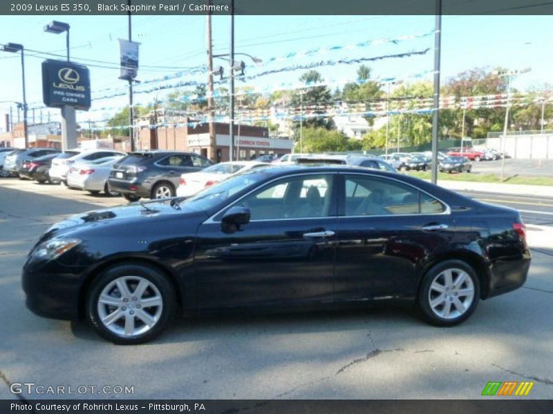 Black Sapphire Pearl / Cashmere 2009 Lexus ES 350