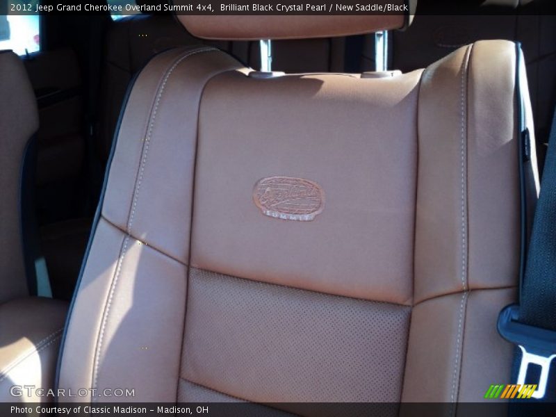 Brilliant Black Crystal Pearl / New Saddle/Black 2012 Jeep Grand Cherokee Overland Summit 4x4
