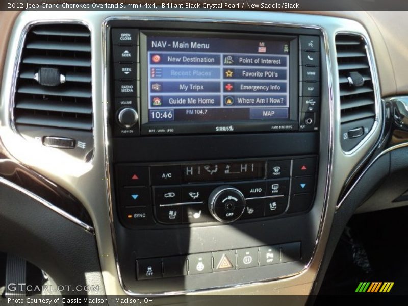 Brilliant Black Crystal Pearl / New Saddle/Black 2012 Jeep Grand Cherokee Overland Summit 4x4