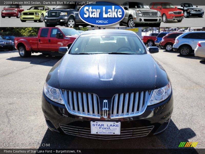 Dark Ink Blue Metallic / Light Camel 2009 Lincoln MKS Sedan