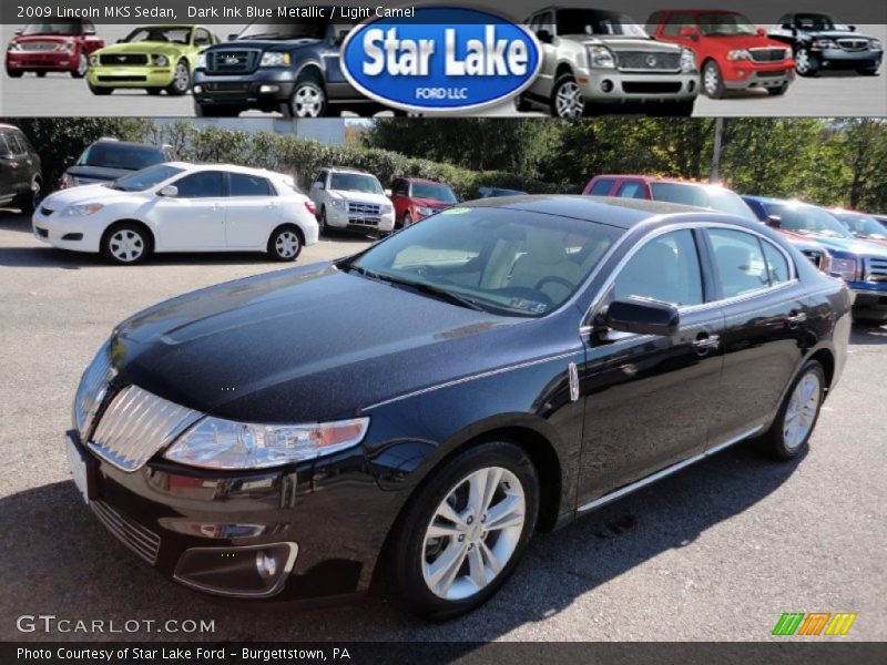 Dark Ink Blue Metallic / Light Camel 2009 Lincoln MKS Sedan