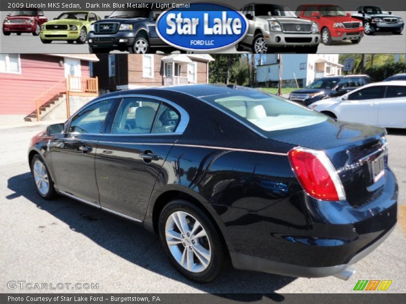 Dark Ink Blue Metallic / Light Camel 2009 Lincoln MKS Sedan