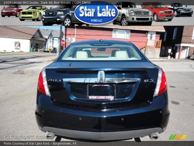 Dark Ink Blue Metallic / Light Camel 2009 Lincoln MKS Sedan