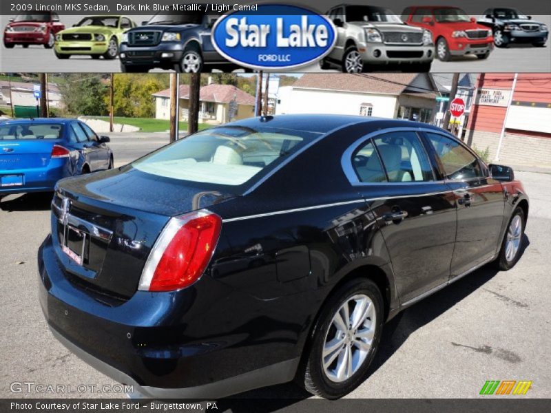 Dark Ink Blue Metallic / Light Camel 2009 Lincoln MKS Sedan