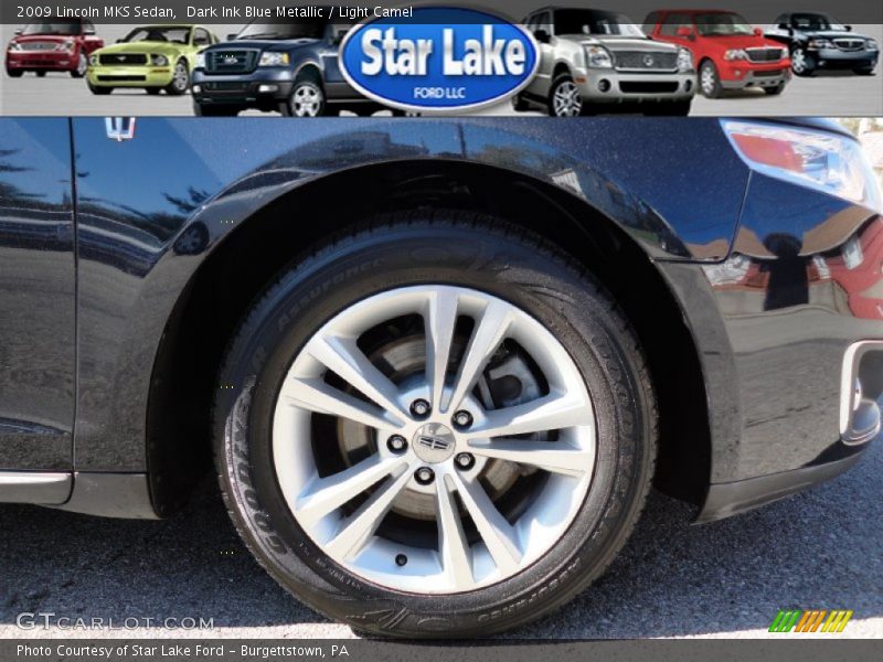 Dark Ink Blue Metallic / Light Camel 2009 Lincoln MKS Sedan