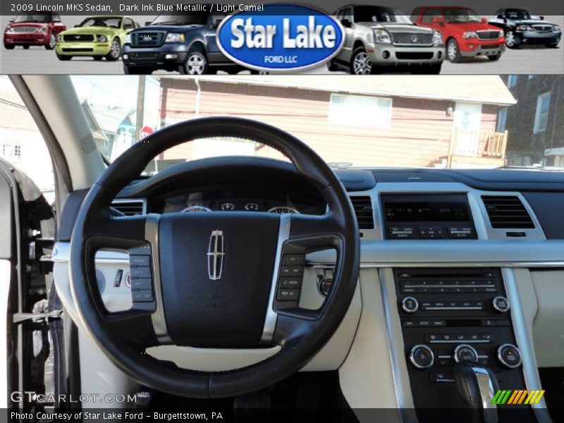 Dark Ink Blue Metallic / Light Camel 2009 Lincoln MKS Sedan