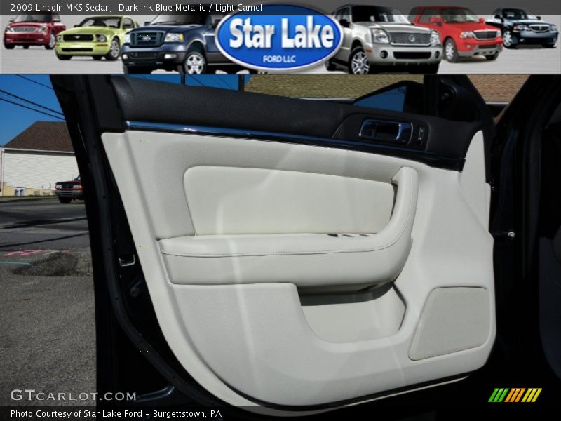 Dark Ink Blue Metallic / Light Camel 2009 Lincoln MKS Sedan