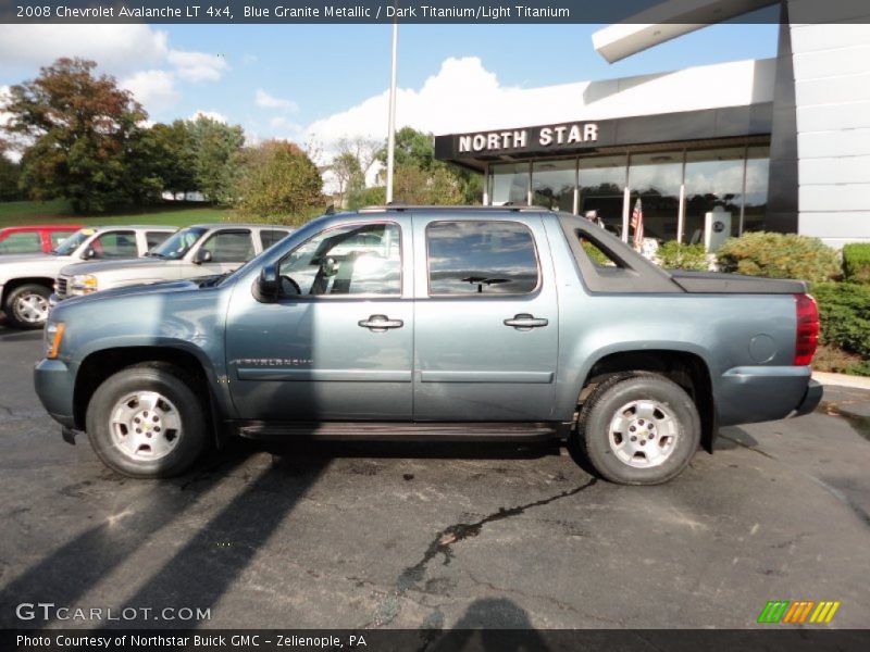Blue Granite Metallic / Dark Titanium/Light Titanium 2008 Chevrolet Avalanche LT 4x4