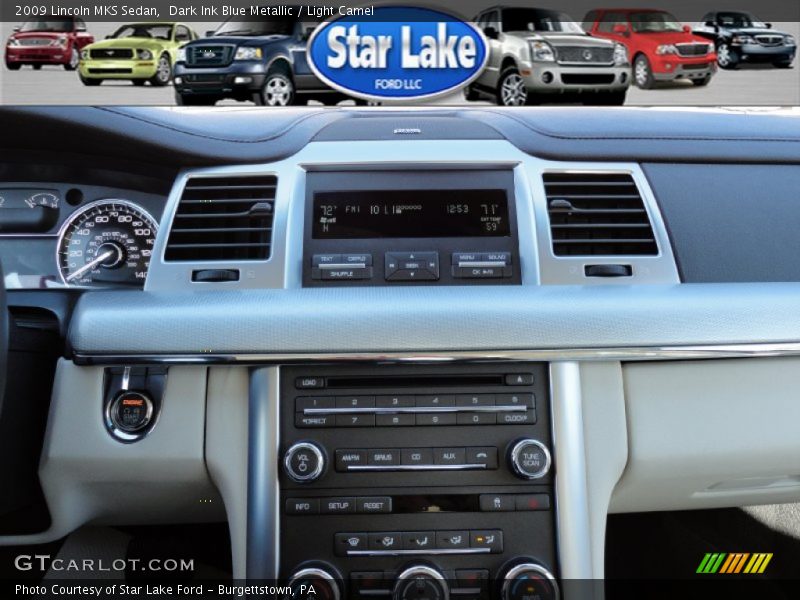 Dark Ink Blue Metallic / Light Camel 2009 Lincoln MKS Sedan