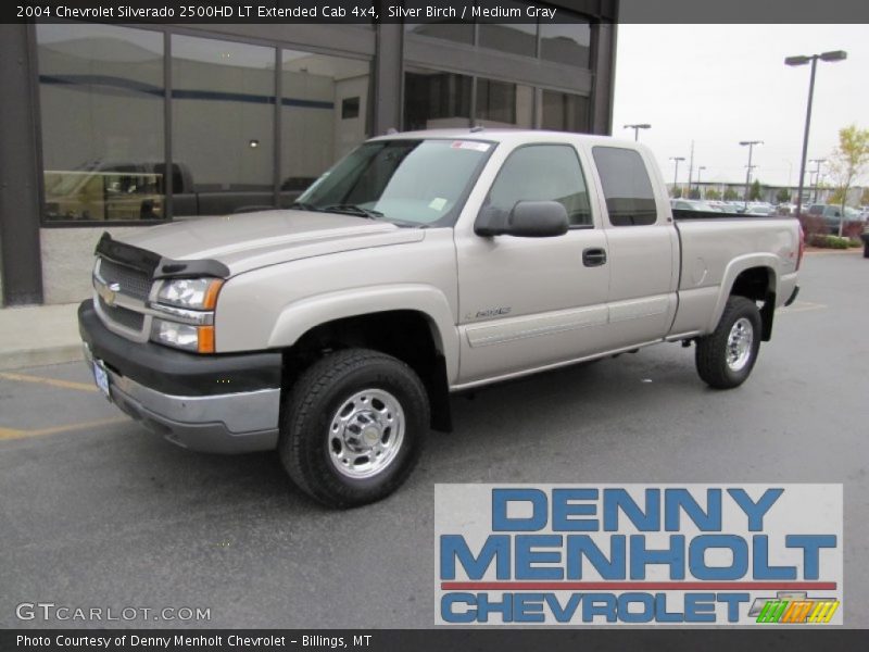 Silver Birch / Medium Gray 2004 Chevrolet Silverado 2500HD LT Extended Cab 4x4