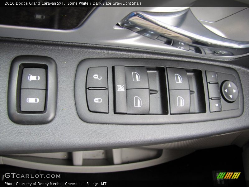 Stone White / Dark Slate Gray/Light Shale 2010 Dodge Grand Caravan SXT