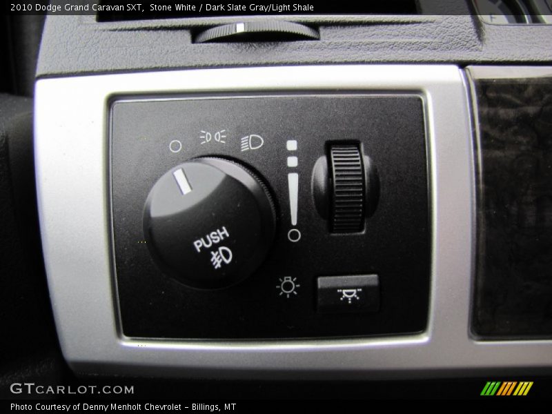 Stone White / Dark Slate Gray/Light Shale 2010 Dodge Grand Caravan SXT