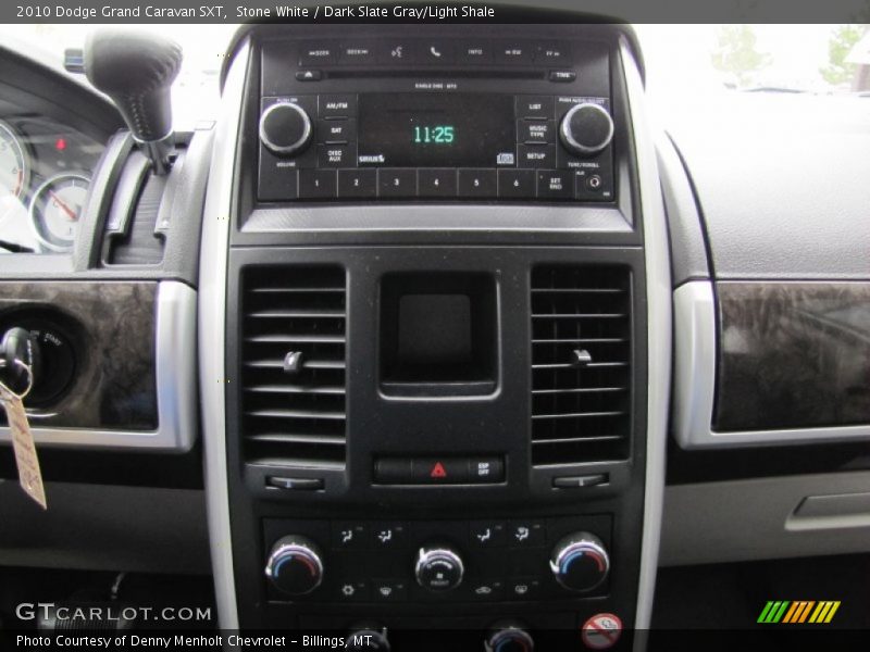 Stone White / Dark Slate Gray/Light Shale 2010 Dodge Grand Caravan SXT