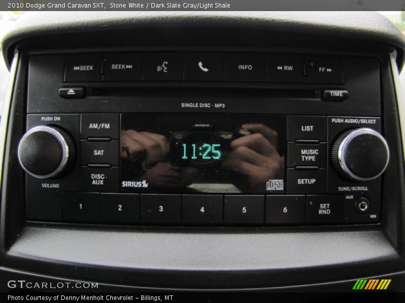 Stone White / Dark Slate Gray/Light Shale 2010 Dodge Grand Caravan SXT