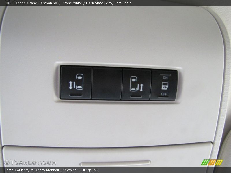 Stone White / Dark Slate Gray/Light Shale 2010 Dodge Grand Caravan SXT