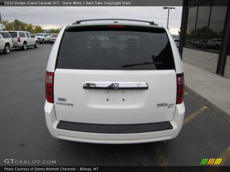 Stone White / Dark Slate Gray/Light Shale 2010 Dodge Grand Caravan SXT