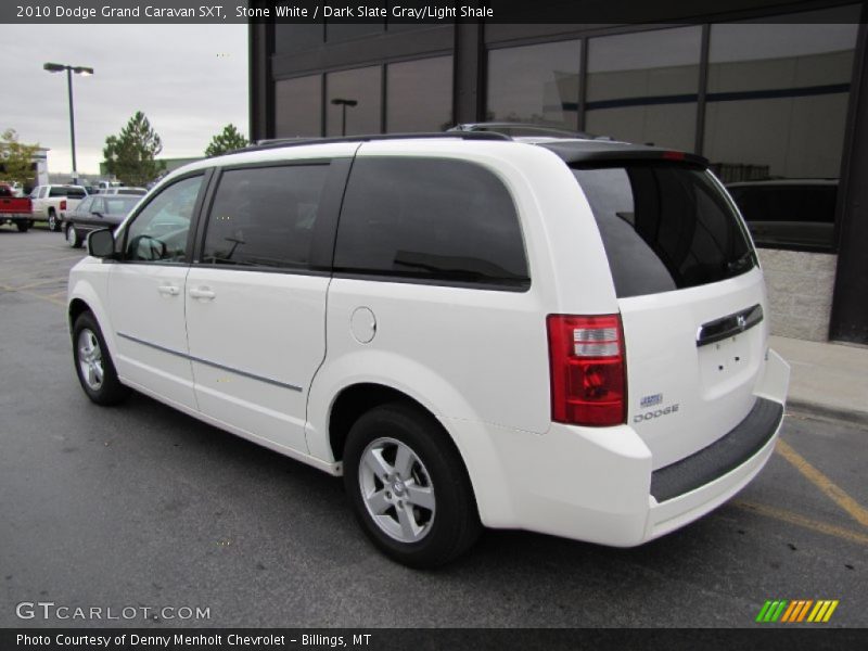 Stone White / Dark Slate Gray/Light Shale 2010 Dodge Grand Caravan SXT