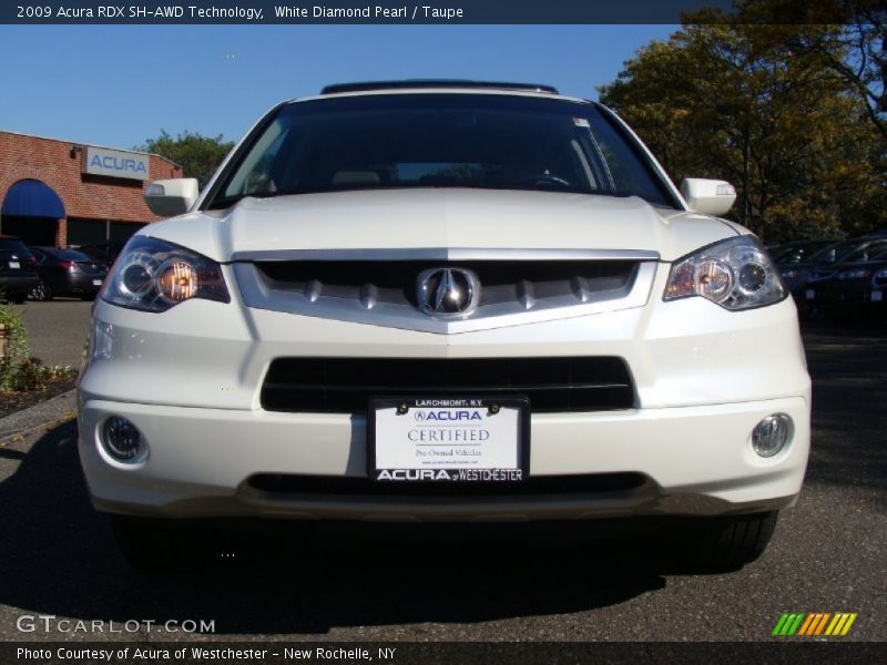White Diamond Pearl / Taupe 2009 Acura RDX SH-AWD Technology