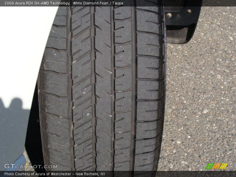 White Diamond Pearl / Taupe 2009 Acura RDX SH-AWD Technology