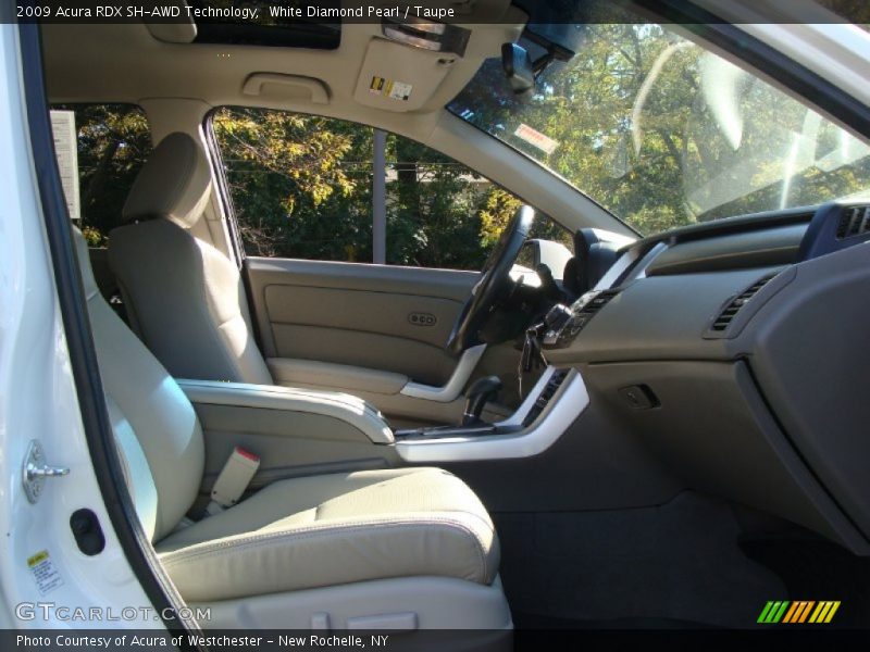 White Diamond Pearl / Taupe 2009 Acura RDX SH-AWD Technology