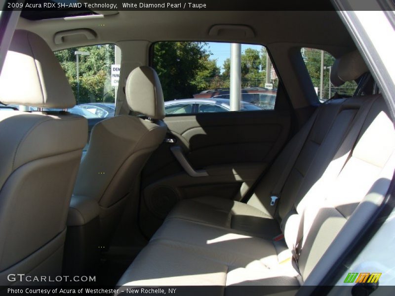 White Diamond Pearl / Taupe 2009 Acura RDX SH-AWD Technology
