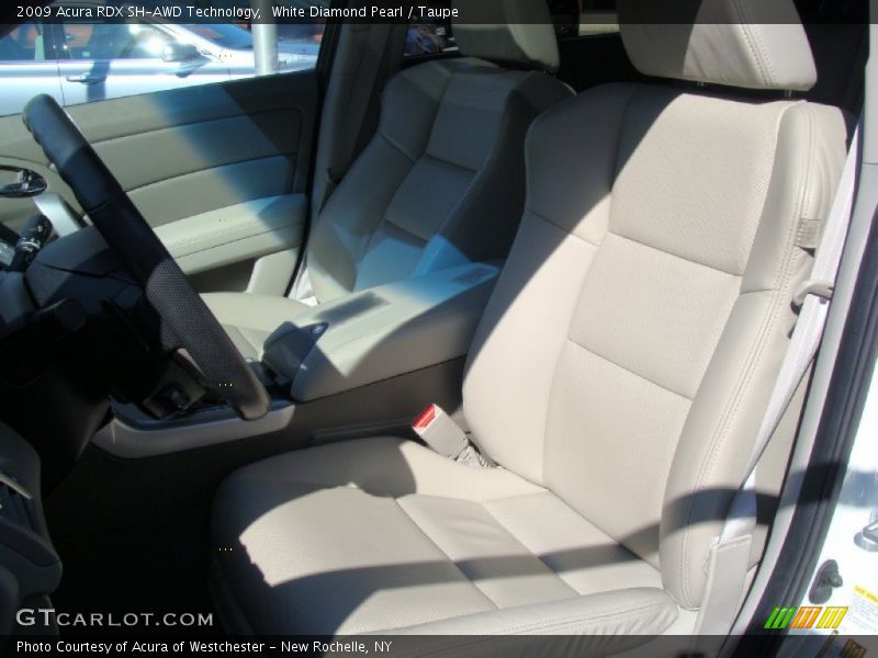 White Diamond Pearl / Taupe 2009 Acura RDX SH-AWD Technology