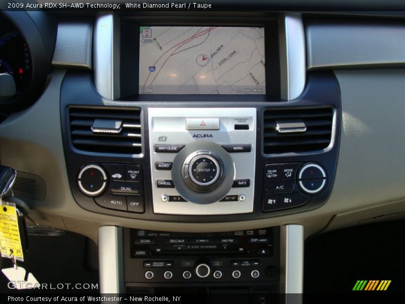 White Diamond Pearl / Taupe 2009 Acura RDX SH-AWD Technology
