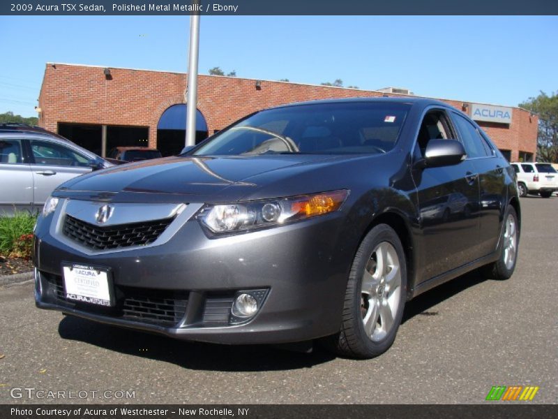 Polished Metal Metallic / Ebony 2009 Acura TSX Sedan