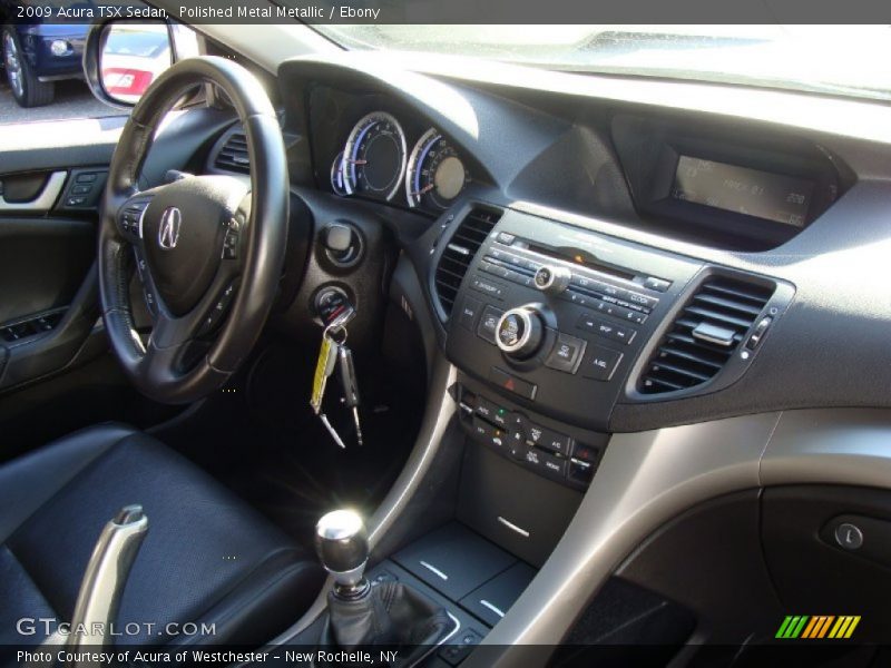 Polished Metal Metallic / Ebony 2009 Acura TSX Sedan