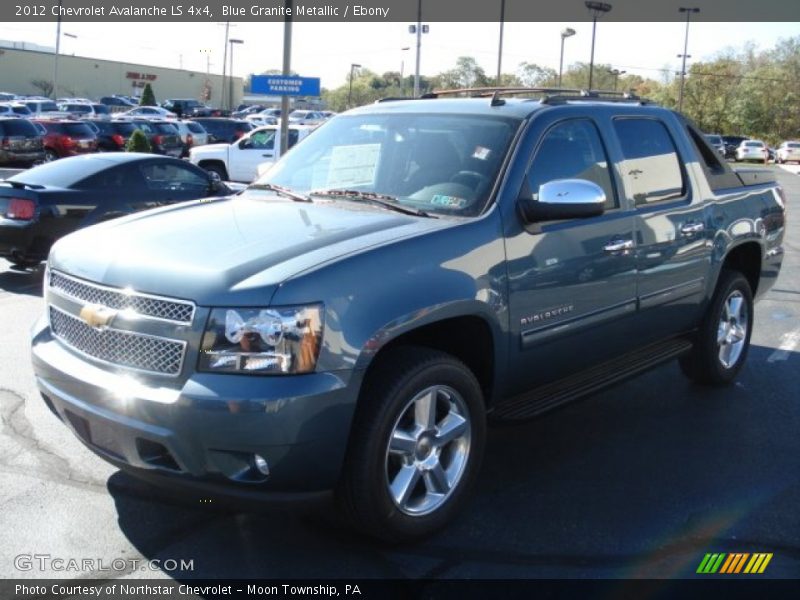 Blue Granite Metallic / Ebony 2012 Chevrolet Avalanche LS 4x4