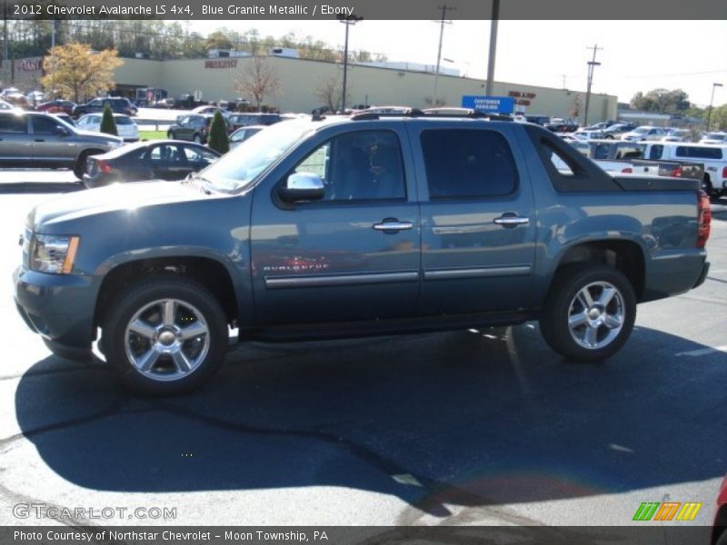 Blue Granite Metallic / Ebony 2012 Chevrolet Avalanche LS 4x4