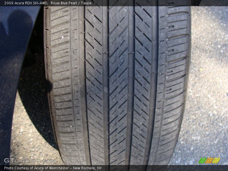 Royal Blue Pearl / Taupe 2009 Acura RDX SH-AWD