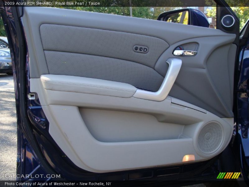 Royal Blue Pearl / Taupe 2009 Acura RDX SH-AWD