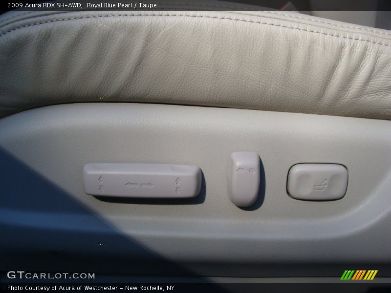 Royal Blue Pearl / Taupe 2009 Acura RDX SH-AWD