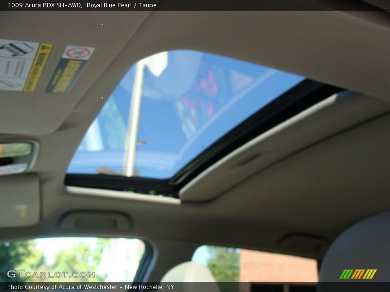 Royal Blue Pearl / Taupe 2009 Acura RDX SH-AWD
