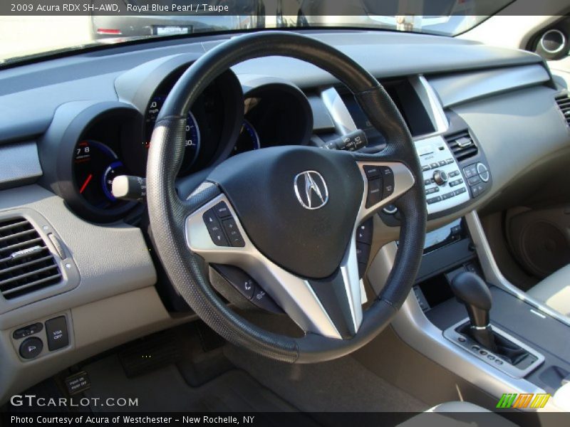 Royal Blue Pearl / Taupe 2009 Acura RDX SH-AWD