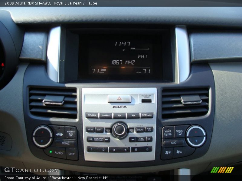 Royal Blue Pearl / Taupe 2009 Acura RDX SH-AWD