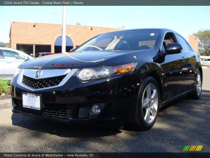 Crystal Black Pearl / Ebony 2009 Acura TSX Sedan