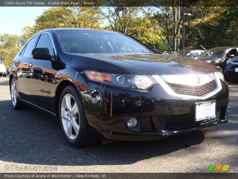 Crystal Black Pearl / Ebony 2009 Acura TSX Sedan