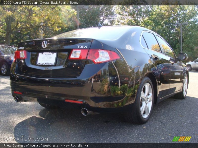 Crystal Black Pearl / Ebony 2009 Acura TSX Sedan