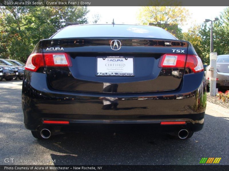 Crystal Black Pearl / Ebony 2009 Acura TSX Sedan