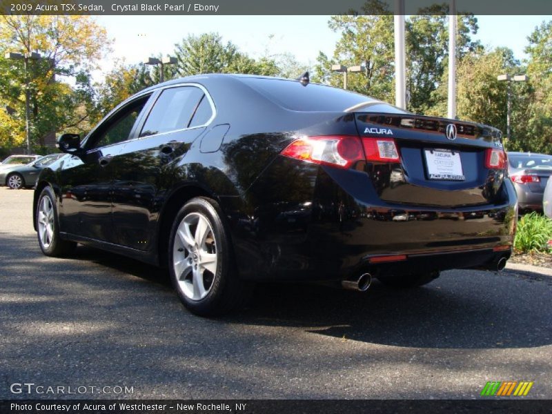 Crystal Black Pearl / Ebony 2009 Acura TSX Sedan