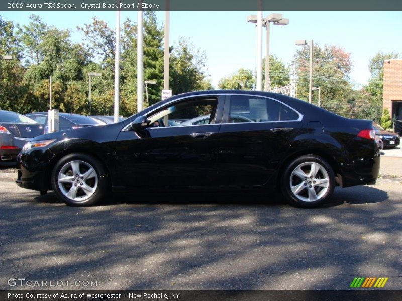 Crystal Black Pearl / Ebony 2009 Acura TSX Sedan